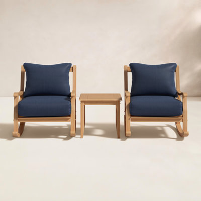 Brunswick 2 - Person Teak Patio Seating Group