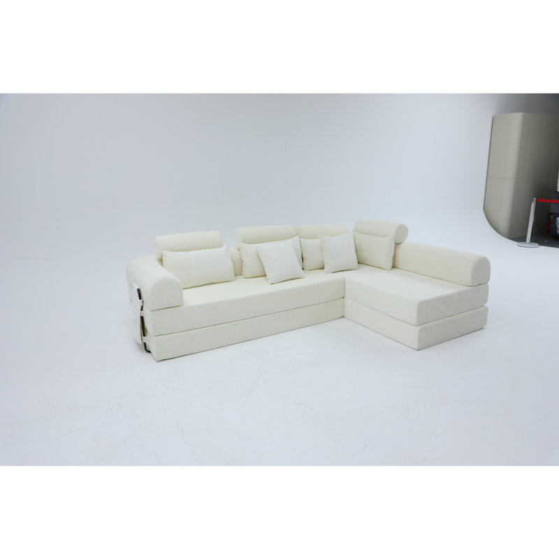 Canapé modulaire en L, Beige