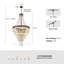 Maquisha Dimmable 12-light Empire Tiered Crystal Chandelier with Antique Bronze Accents