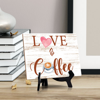 Amour et signe de table basse