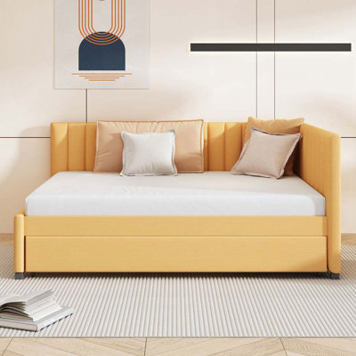 Upholstered Daybed with Trundle