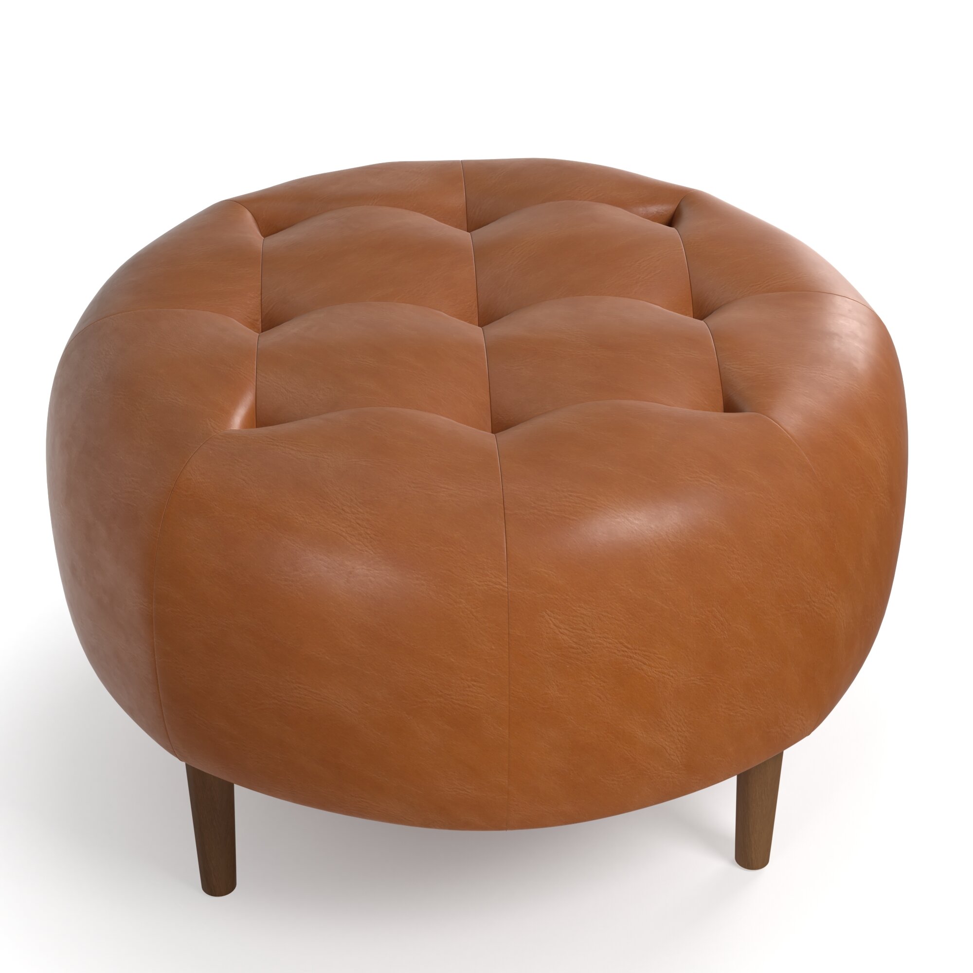 All modern store leather ottoman