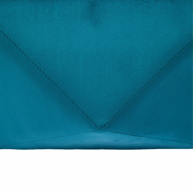 Leonard Diamond Tufted Velvet Upholstered Storage Ottoman, Blue