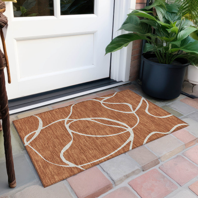 Tapis intérieur / extérieur lavable à la machine Chayden ACN999, Rectangle 1 pi 8 po x 2 pi 6 po