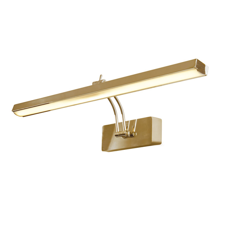 Hardwired LED Wall Mounted Picture Light, Satin Brass, 6.5cm H x 60.5cm W x 19cm D