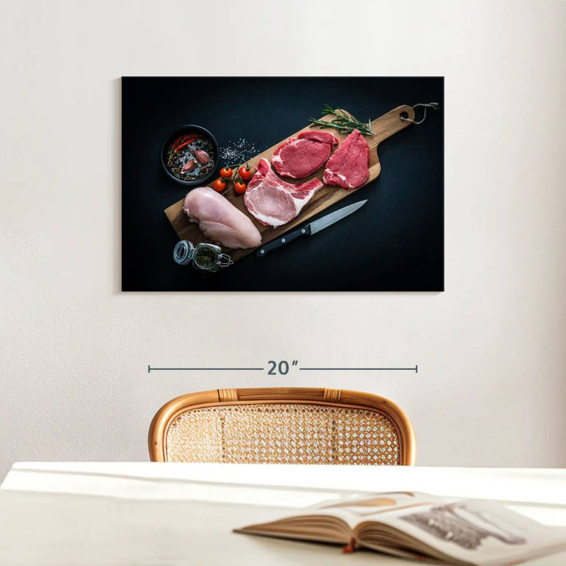 Yarlin Butcher's Meat Selection, 16" H x 24" W