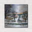  «Winter Sunset On Lake Ontario» par JL Munro, art mural en métal, 24 po x 24 po-84920549