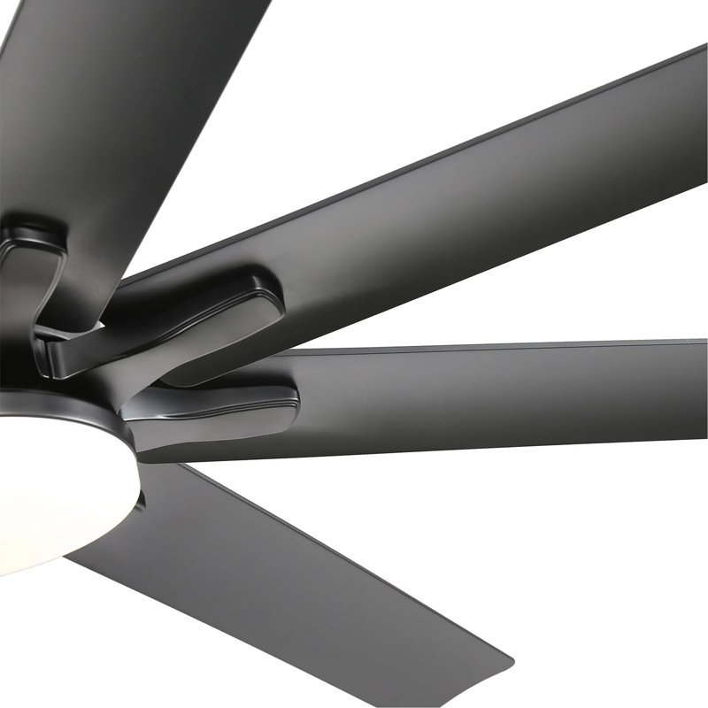 Ventilateur de plafond 66 pouces à profil bas en ABS avec lumières à intensité variable et moteur à courant continu réversible silencieux à 6 vitesses pour l'intérieur