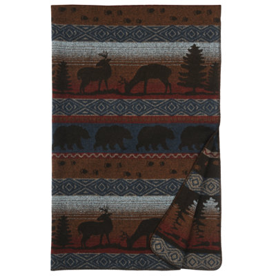 Wooded River Deer Meadow II - Throw - 60x72