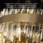 Modern Crystal Chandelier – 24-inch 18-light Gold Brass Chandelier, Bronze Finish, Luxury Crystal Ceiling Light