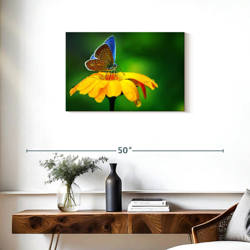 Splendeur papillon bleu Brampt, H 20 po x l 30 po