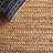 Natural Fiber Hand Woven Jute Striped Rug-393789464