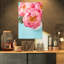 Bouquet de lumières rose pivoine fleurs-impression-505266427-516172891