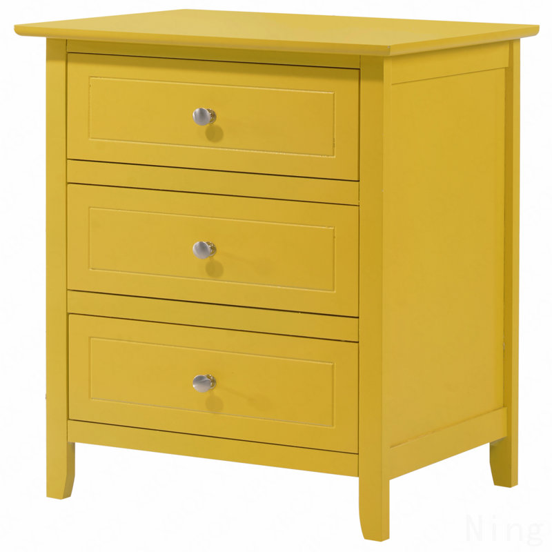 Table de chevet moderne jaune, Jaune