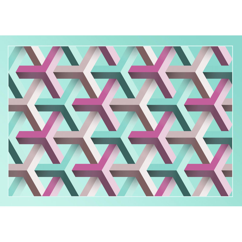 Gaonou Geometric Area Rug, Rectangle 90 x 150cm