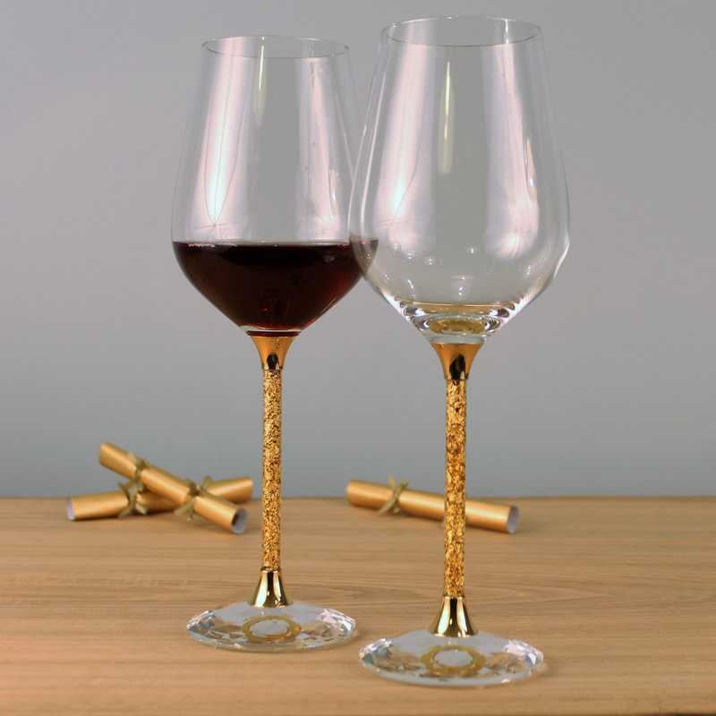 Evander 400ml Handmade Crystal Red Wine Glass Set