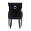 Cisco Velvet Dining Chair - Ergonomic Scoop Knockerback and Solid Wood Legs - Button back Armchair for Dining Room Living Room Restaurants-593445824