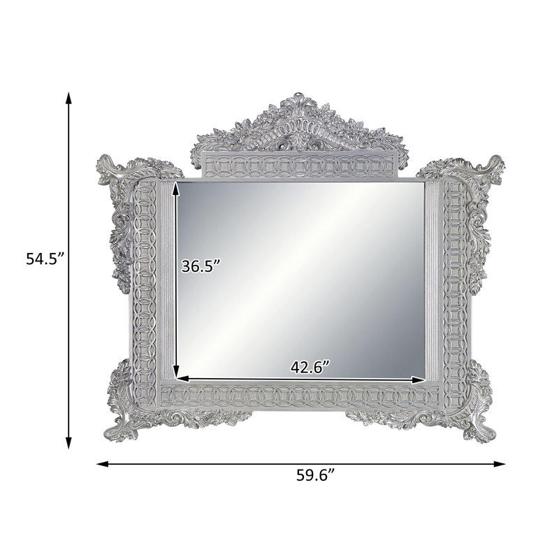 Arch Mirror in Antique Platinum