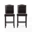 26.25" Upholstered Counter Height Barstools with Nailhead Trim