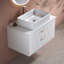Meuble-lavabo simple 31,5 po avec lavabo vasque en céramique et armoire de rangement large 31,5 po