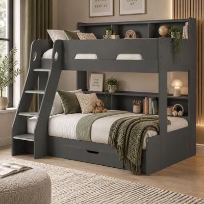Vedika Bunk Bed with Shelves
