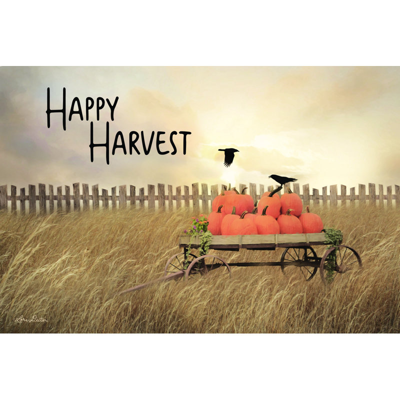 «Happy Harvest» par Lori Deiter - reproduction imprimée, Wrapped Canvas, Non, H 32 po x l 48 po