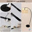 Lampe sur pied à arc moderne avec abat-jour coquillage naturel - lampe sur pied réglable à 180 °