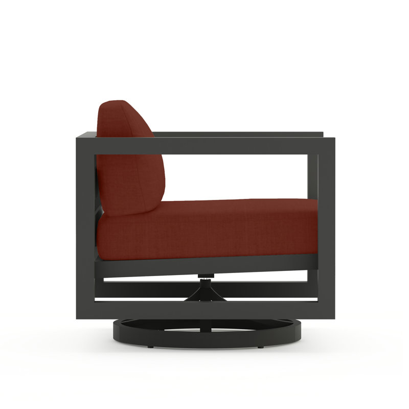Avion Outdoor Rocker Chair, Slate, Cast Silver Sunbrella®