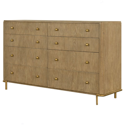 Commode rectangulaire à 8 tiroirs Stevie