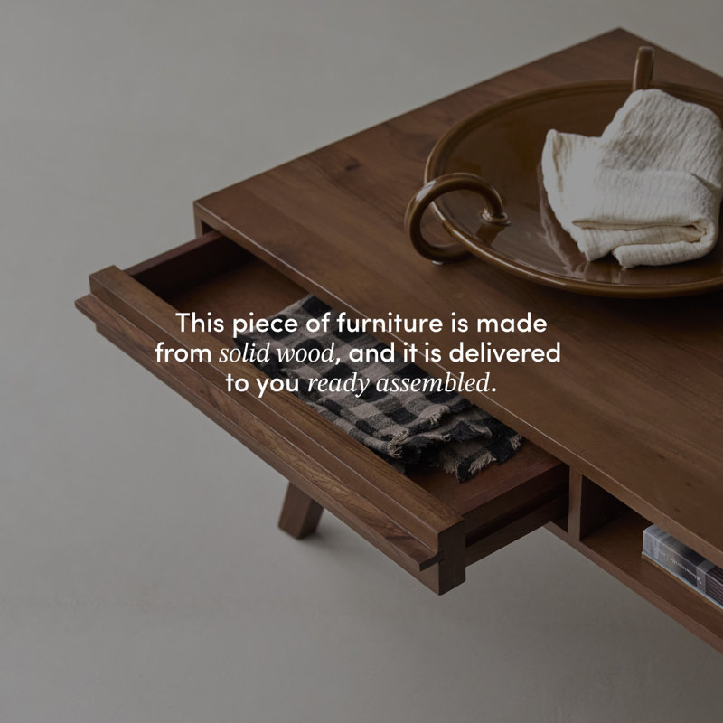 Niels Solid Wood Coffee Table