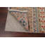 Tapis brun / bleu / rouge en laine noué à la main de conception unique 6 pi 7 po x 9 pi 7 po New Age