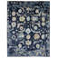 Timeless Fusion Hand Knotted Wool Floral Area Rug in Blue-715996659