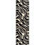 Tapis à motif imprimé animal noir Dondre-22790677