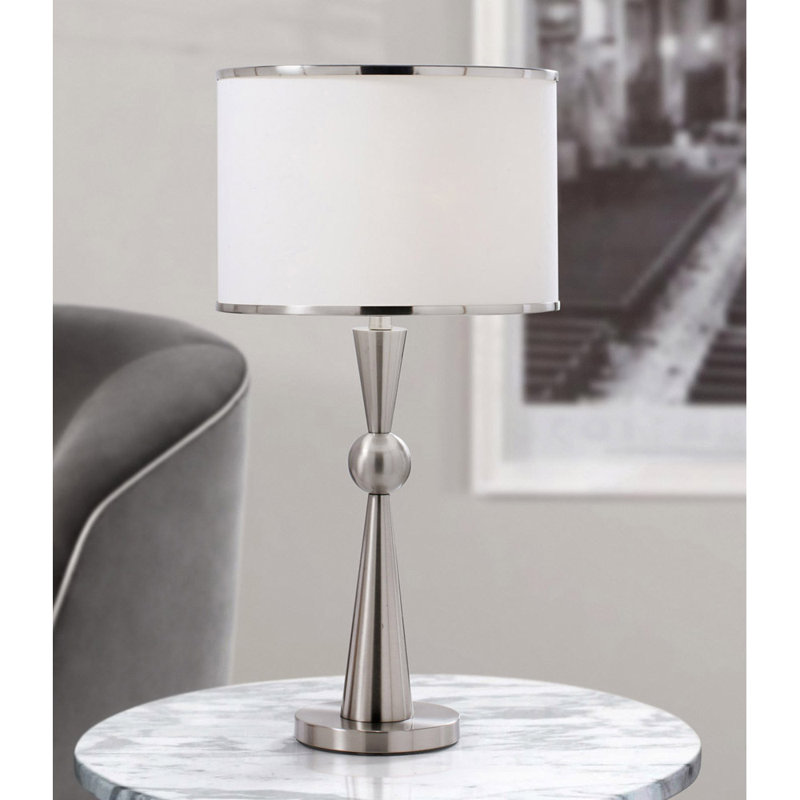 Mclean Metal Table Lamp, Brushed Nickel
