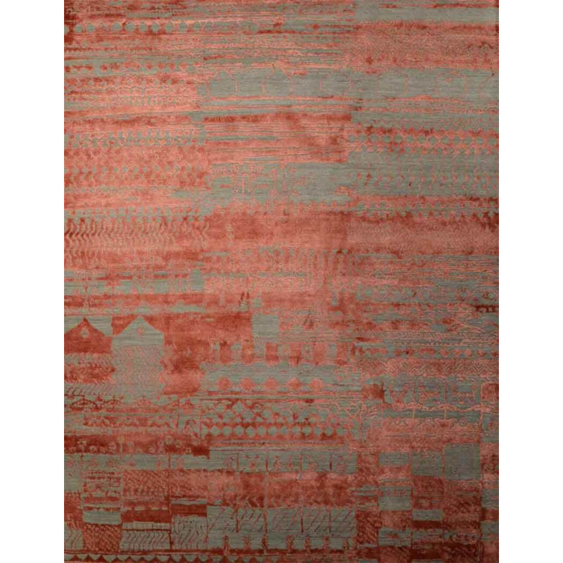 Contemporary Hand Knotted Wool Area Rug
