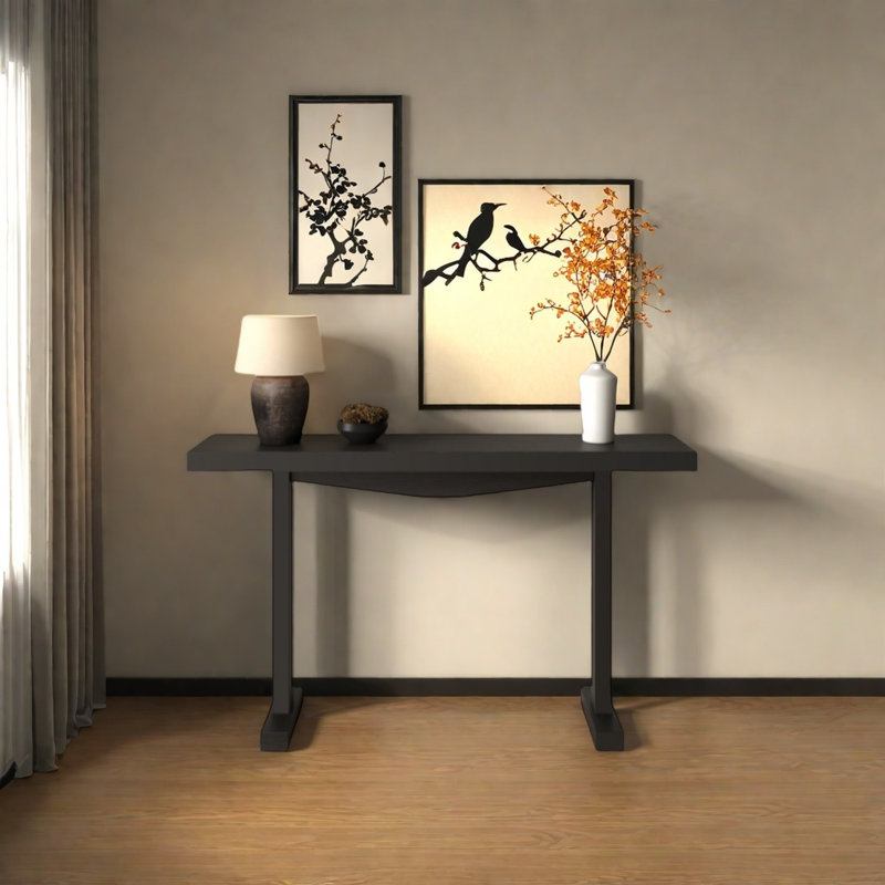 Console Modern Minimalist, H 29,53 po x l 39,37 po x P 11,81 po, Noir