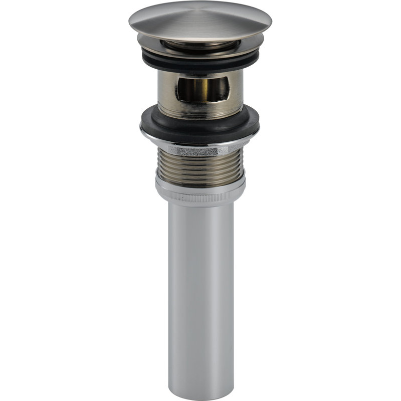 1.31" Pop-up Bathroom Sink Drain with Overflow, Brilliance Stainless