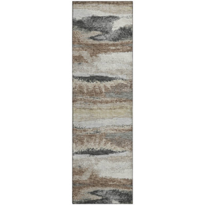 Premium Machine Washable Prisco Taupe Rug