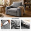 Chaise large et demi Stutsman CAL117-83796980