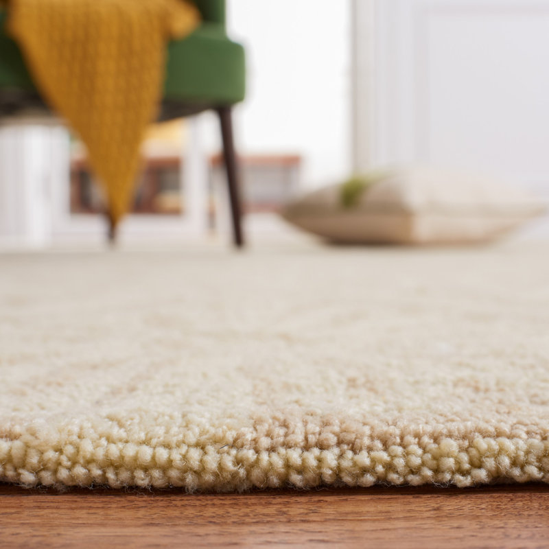 Tapis crème crocheté à la main Taran, Rectangle 2 pi x 3 pi