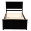 Lit plateforme avec rangement à 2 tiroirs Finish, en bois massif et pour une chambre à coucher calme-2011702991