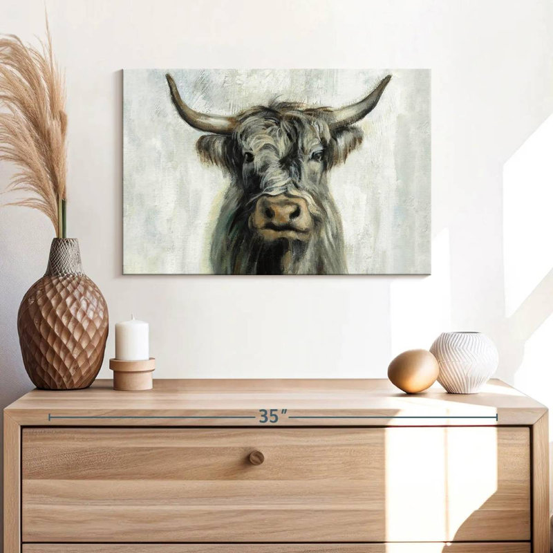 Brampt Highland Cow Horizontal, 16" H x 24" W