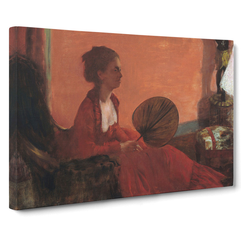 Madame Camus by Edgar Degas - Wrapped Canvas Painting, 35cm H x 50cm W x 3cm D