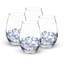 Spode Blue Italian Stemless Glasses 19 Oz