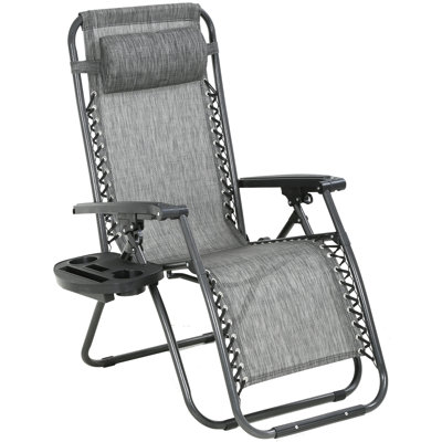 Chaise inclinable zéro gravité avec coussin Maxine