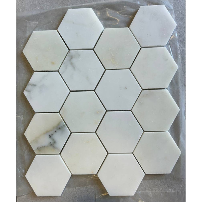Calacatta Venza 3 po hexagonal poli