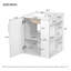 Armoire de salle de bain murale 20 "avec armoire latérale combinée, armoire de salle de bain avec porte à fermeture douce, meuble-lavabo moderne avec lavabo