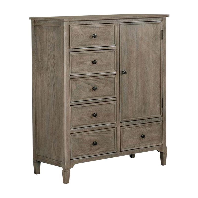 Commode combinée 4 tiroirs en bois massif l 18 po Pisces