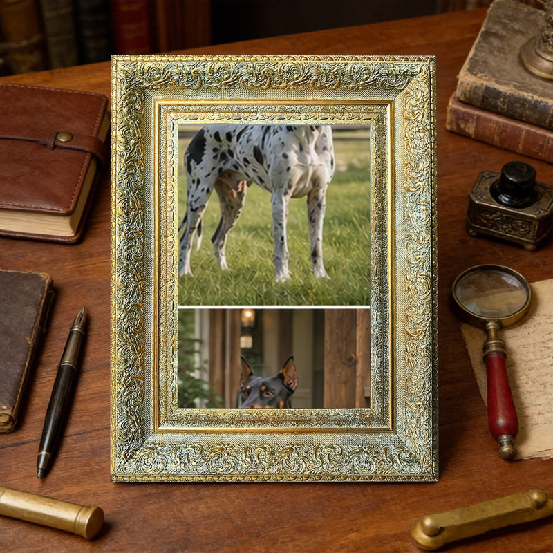 Cadre photo de bureau 3 pièces 5 "x 7" doré antique pour cadeaux d'anniversaire, Antique Gold, 3, 5" W x 7" H