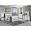 Commode blanche et noire Isaiah